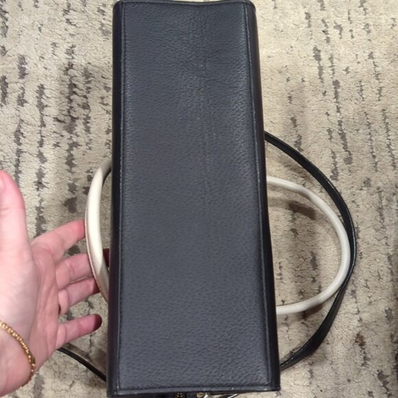 Kate Spade Combo Grove Street Caley Satchel Purse & Wallet Blk & Off White - Picture 7 of 13